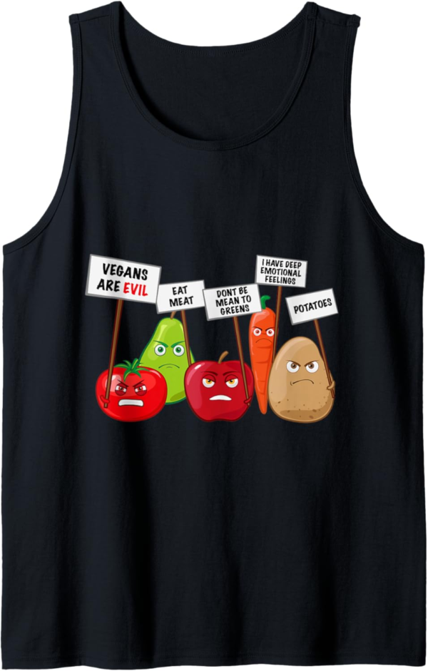 Funny Vegan - Vegetables & Fruits Protesting Against Vegans ... - Image 2